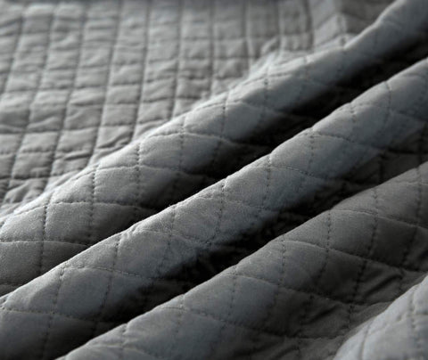 Rootz Patchwork Quilting Blanket - Comforter - Reversible Blanket - Breathable and Skin-Friendly - Grey 240 x 260cm