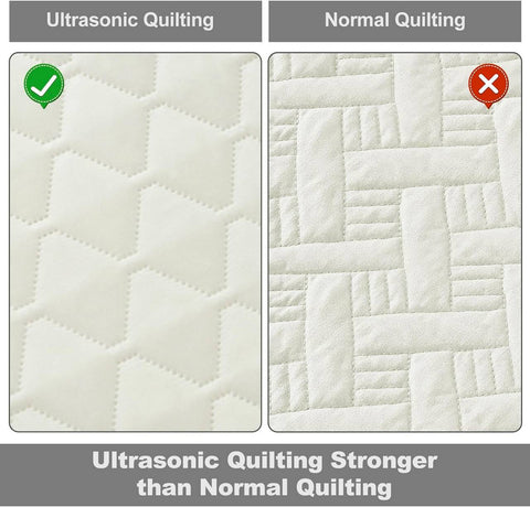 Rootz 3-Piece Bedspread Set - Throw Blanket - Ultrasonic Diamond Quilting - Skin-Friendly - 200x220cm & 50x70cm - Beige/Dark Gray