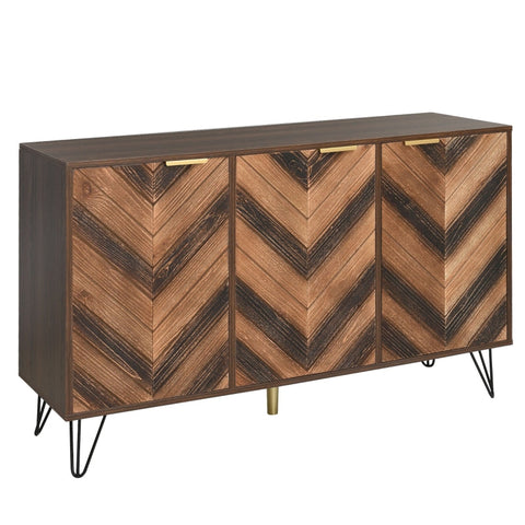 Rootz Stylish Sideboard - Storage Cabinet - Modern Credenza - Generous Storage Space - 120cm x 38cm x 76.5cm