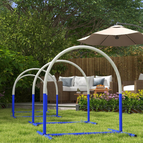 Rootz Dog Agility Set - Puppy Training Set - Obstacle Course - Enhance Bond - 88cm x 64cm x 95cm - Includes Carrying Bag & Pegs