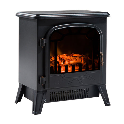 Rootz Electric Fireplace - Flame Effect Heater - Realistic Simulation - Smoke Free Comfort - 36cm x 25.5cm x 41.5cm