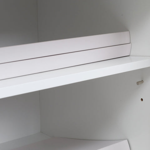 Rootz Mobile Printer Stand - Office Organizer - Printer Cabinet - Adjustable Shelf - 60 x 39 x 80 cm - White