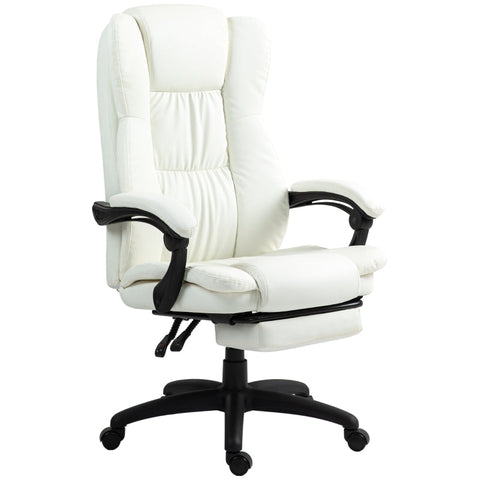 Rootz Massage Office Chair - Executive Chair - Vibrating Chair - Faux Leather - 68.5cm x 68.5cm x 113-121cm