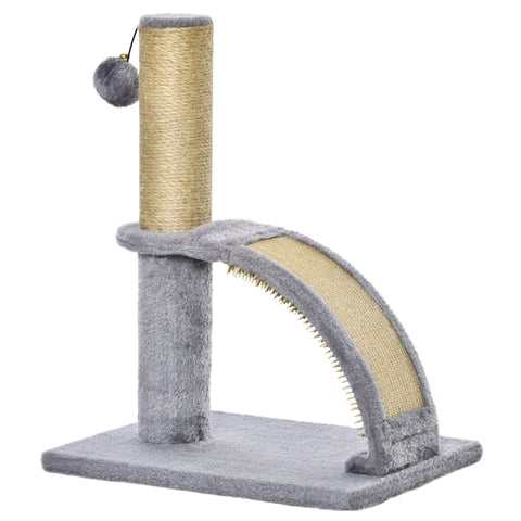 Rootz Cat Scratching Post - Cat Tree Pole - Scratching Board - Jute Post - Furniture Protector - 34cm x 24cm x 43cm