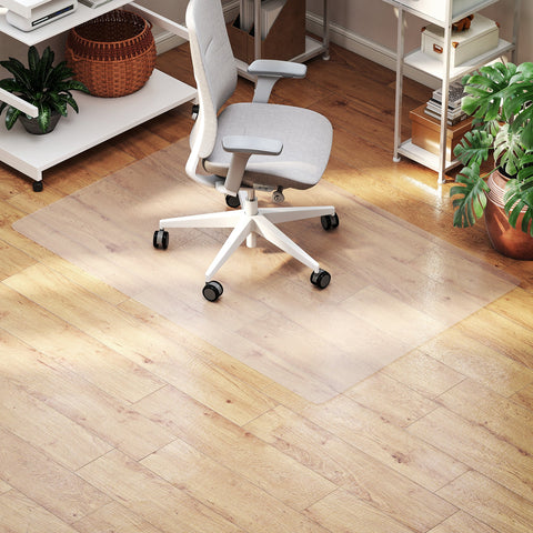 Rootz Non-Slip Floor Protection Mat - Chair Floor Protector - Transparent Office Mat - Noise Reduction - 100cm x 150cm x 1.5mm