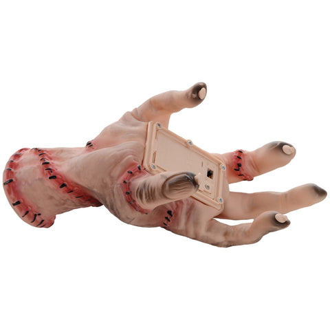Rootz Halloween Animated Decoration - Scary Hand - Moving Figure - Clattering Footsteps - Indoor/Outdoor - No Assembly - 15cm x 18cm x 21cm