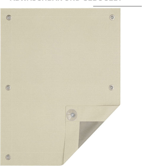 Rootz Thermo Roof Window Roller Blind - Darkening Blind - Suction Cups - Sun & Heat Protection - Brown 76x115 cm