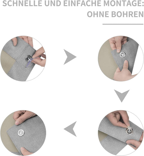 Rootz Thermo Roof Window Roller Blind - Darkening Sunshade - Light-Blocking Blind - Easy Installation - 76x93cm - Grey