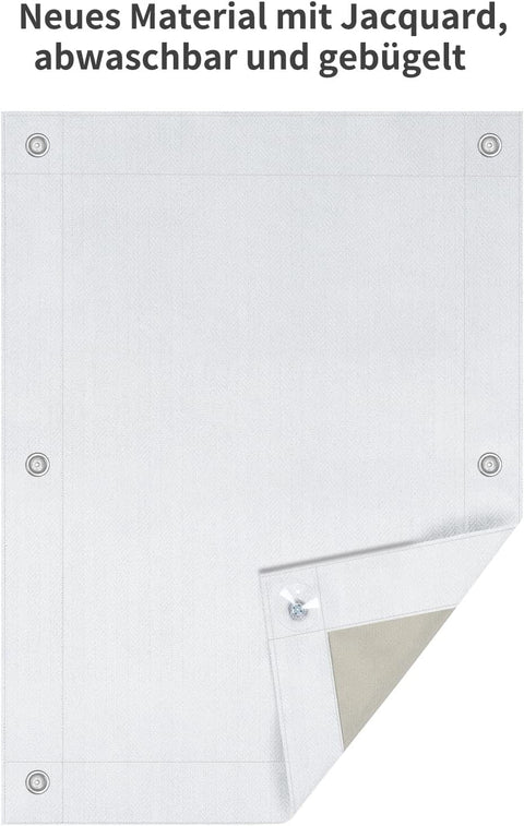 Rootz Thermal Roof Window Roller Blind - Sunshade - Light Blocker - No Drilling - 60x93cm - White - Complete Darkness & Heat Protection