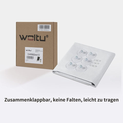 Rootz Thermal Roof Window Roller Blind - Sun Shade - Heat Protection - No Drill Installation - 60x73 cm White - Blocks 100% Light for Cozy Space