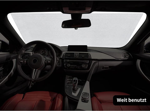 Rootz Thermal Roof Roller Blind - Light Blocking Shade - Suction Cup Curtain - 100% Sun Protection - 48x93 cm - No Drilling Needed