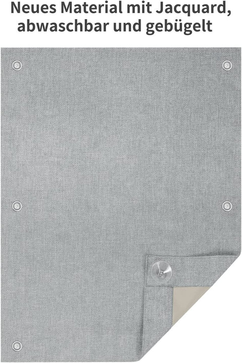 Rootz Dilbust Gray Roller Blind - Thermal Window Shade - Sun Protection Blind - Blocks Sun & Heat - 48x93 cm - No Drill Easy Install