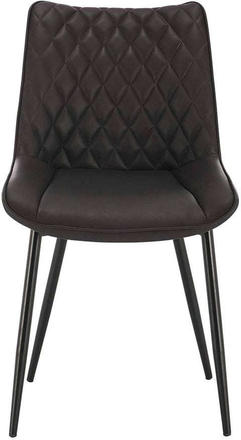 Rootz Set of 4 Dining Chairs - Kitchen Chairs - Modern Seating - Durable, Comfortable, Easy to Clean - Faux Leather - 46cm x 40.5cm x 85.5cm