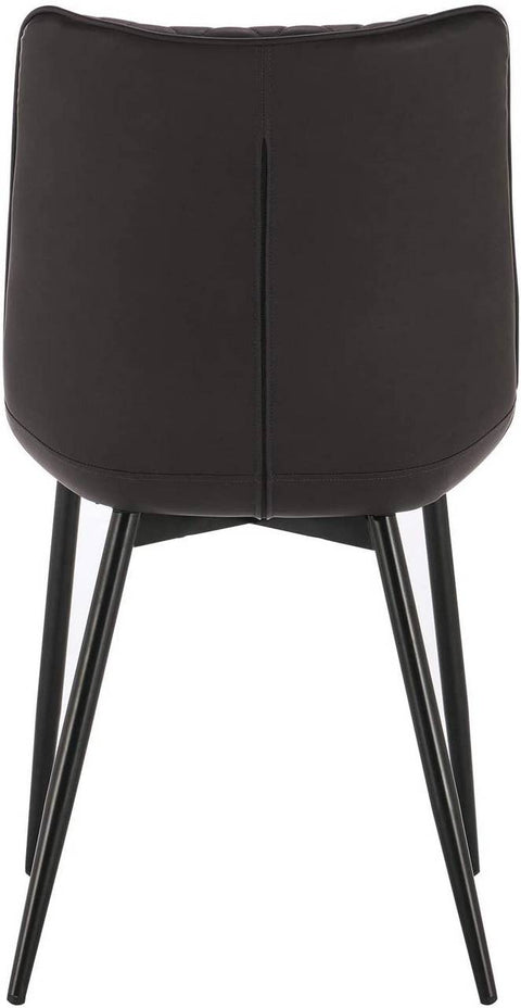 Rootz Set of 4 Dining Chairs - Kitchen Chairs - Modern Seating - Durable, Comfortable, Easy to Clean - Faux Leather - 46cm x 40.5cm x 85.5cm
