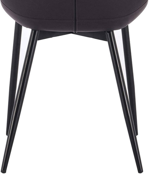 Rootz Set of 4 Dining Chairs - Kitchen Chairs - Modern Seating - Durable, Comfortable, Easy to Clean - Faux Leather - 46cm x 40.5cm x 85.5cm