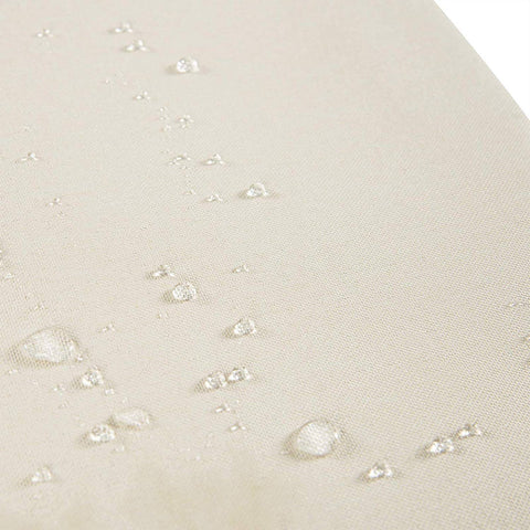 Rootz Brown Linen-Look Tablecloth - Dining Table Cover - Rectangular Table Linen - Water-Repellent - 130x260cm