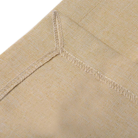 Rootz Washable Brown Tablecloth - Dining Cover - Polyester Linen Look - Water-Repellent - 135x200cm