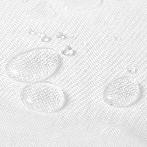 Rootz Washable Tablecloth - Dining Table Cover - White Linen Look - Water & Dirt Repellent - Protects from Scratches - 130x220cm