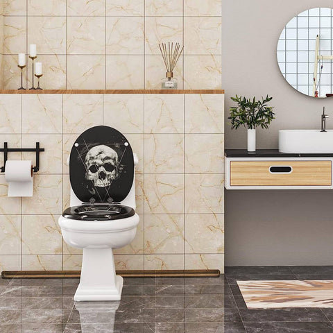 Rootz Premium Soft-Close Toiletbril - Quiet Close Seat - Antibacterieel toiletdeksel - Fluisterstil, Comfortabel, Hygiënisch - 37,8 cm x 43,8 cm