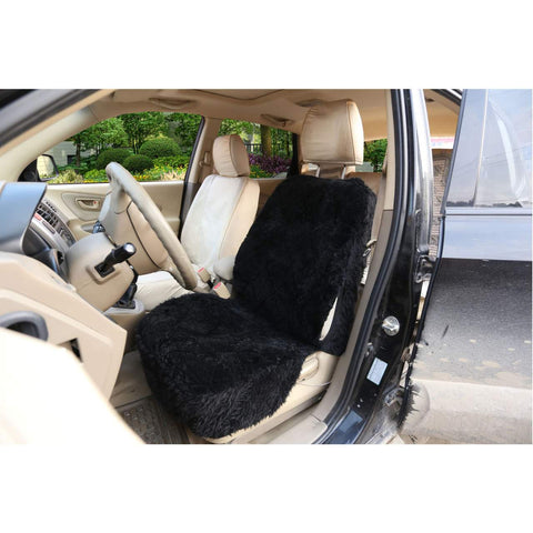 Rootz Lambskin Car Seat Cover - Sheepskin Seat Protector - Auto Seat Cushion - Exceptional Warmth - Enhanced Comfort - Easy Installation - Universal Fit - 54x50cm / 53x63cm