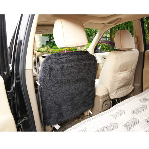Rootz Premium Lambskin Car Seat Cover - Seat Protector - Auto Seat Cushion - Universal Fit - Easy Installation - Durable - 54x50cm / 53x63cm