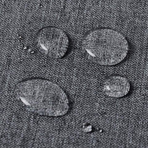 Rootz Washable Tablecloth - Dining Table Cover - Water-Repellent Linen Texture - Protects Against Spills & Stains - Grey 135x180cm