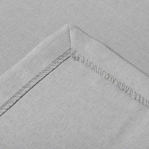 Rootz Tablecloth - Washable Cover - Water Repellent Cloth - Prevents Stains - Grey 130x260cm