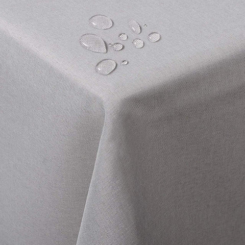 Rootz Washable Tablecloth - Dining Cover - Picnic Cloth - Water-Repellent Protection - 130x160cm - Grey