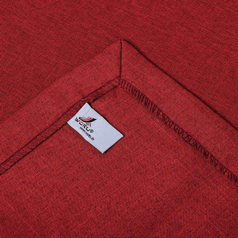 Rootz Red Washable Tablecloth - Water-Repellent - Stain-Resistant - Protects Surfaces - 135x200cm - Ideal for Dining & Outdoor Use
