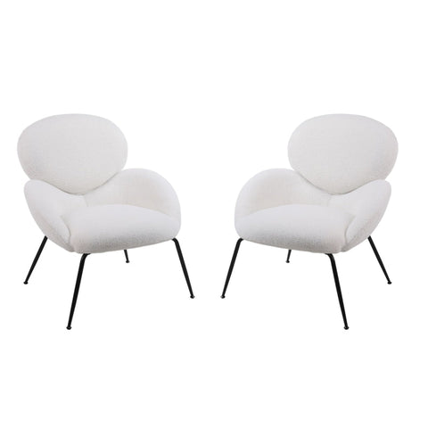 Rootz Teddy Velvet Metal Leg Dressing Chair - Armchair - Lounge Chair - High Comfort - 74.1L x 77.9W x 81H cm