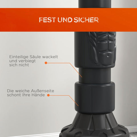 Rootz Standing Punching Bag - Boxing Dummy - Training Equipment - Adjustable Hitting Areas - Sturdy Base - Durable Faux Leather - 56cm x 56cm x 175cm