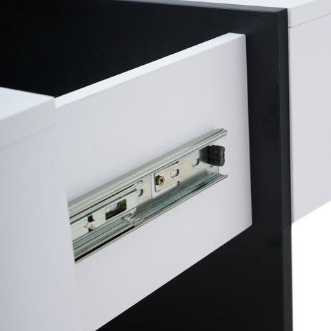 Rootz High-Gloss Coffee Table - Living Room Table - Center Table - Durable Design - 70cm x 70cm x 35cm