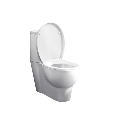 Rootz Toilet Seat - Commode Lid - Soft-Close Cover - Antibacterial - 451mm x 373mm - Sturdy up to 175kg