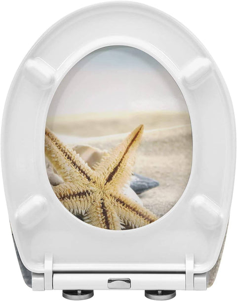 Rootz Toilet Seat - Soft-Close Lid - Quick Release Function - Duroplast - 36.5cm x 44.5cm - Universal Oval Standard - Antibacterial