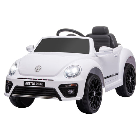 Rootz Children's Electric Car - Kids Ride-On VW Beetle - Electric Vehicle with Remote Control & Music - 97cm x 56.5cm x 46cm