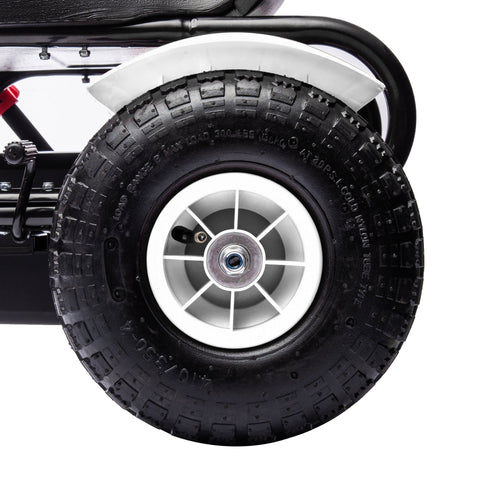 Rootz Pedal Go-Kart - Children's Ride-On Car - Kids Racer - Adjustable Seat - Handbrake - 121cm x 58cm x 61cm