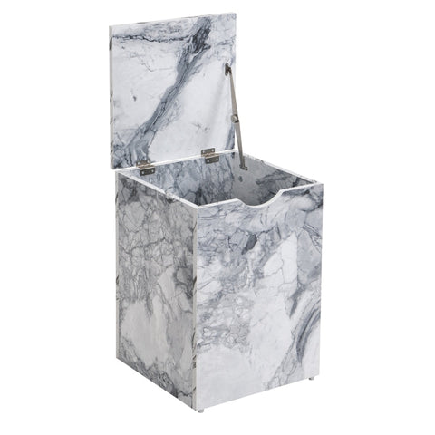 Rootz Marble Pattern Coffee Table Set - Coffee Table - Accent Tables - Versatile Design with Storage - 100x33.5x70cm & 32x32x50cm