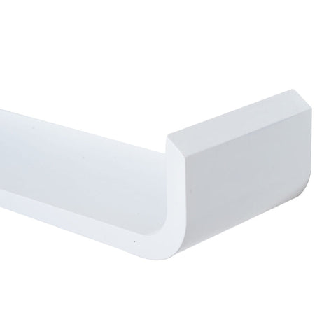 Rootz 3 Piece Set Wall Shelf Cube - Floating Shelves - Decorative Shelves - Versatile Installation - Trendy Design - Durable Material - 60W x 15D x 10H cm, 45W x 15D x 10H cm, 30W x 15D x 10H cm - MDF Board - White