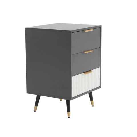 Rootz Side Cabinet - Sofa Table - Bedside Table - Versatile Storage - 45L x 40W x 65H cm