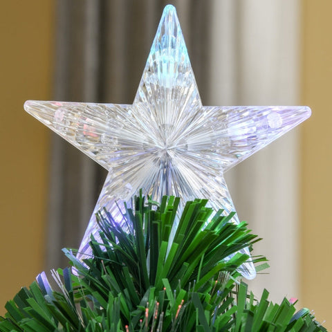 Rootz Artificial Christmas Tree with LED Lights - Holiday Tree - Festive Decor - Realistic Design - Easy Setup - 90cm x 45cm - PVC and Metal