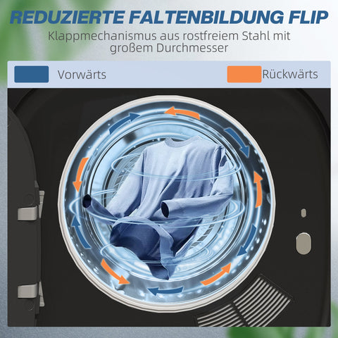 Rootz Compact Tumble Dryer - Clothes Dryer - Laundry Dryer - UV Disinfection - 48cm x 40cm x 56cm