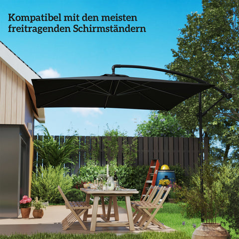 Rootz Umbrella Stand - Sun Umbrella Base - Floor Holder Parasols - Durable Metal Stability - 16.5 x 16.5 x 40 cm