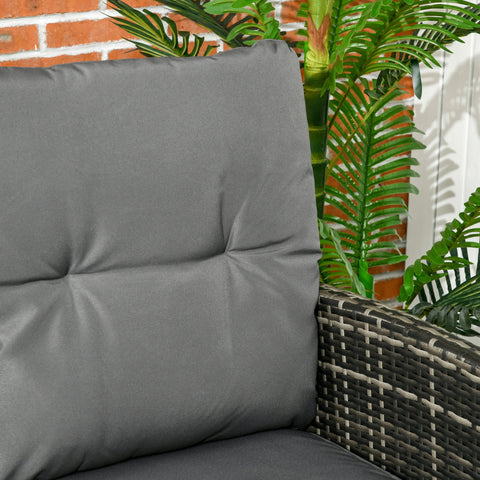 Rootz 6-Piece Garden Furniture Set - Outdoor Seating - Patio Sofa Set - Weather Resistant - Table 116x63x65cm, Chairs 58x68x80cm, Sofa 158x68x80cm