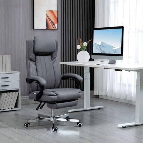 Rootz Office Chair - Rotating Seat - Height Adjustable - Ergonomic Comfort - 65cm x 61cm x 105-113cm - Grey
