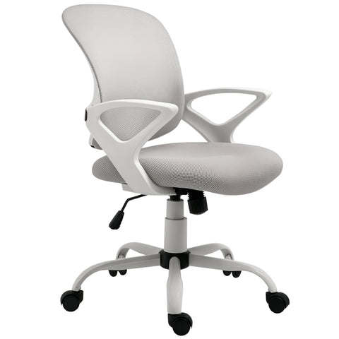 Rootz Ergonomic Office Chair - Desk Chair - Height Adjustable Seating - Breathable Mesh Back - 61cm x 61cm x 89-99cm - Grey