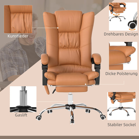 Rootz Massage Office Chair - Desk Chair - Swivel Chair - Heating & Massage - 64cm x 110-118cm - Comfort & Adjustability