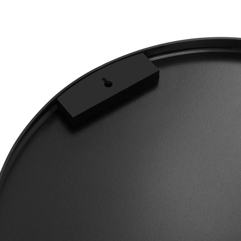 Rootz Round Mirror - Vanity Mirror - Wall Mirror - Aluminum Alloy Frame - MDF Backboard - Glass - Lightweight - Easy to Install - 61cm x 3.6cm x 61cm