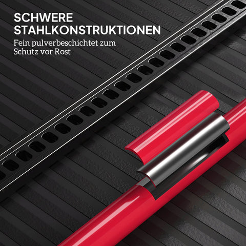 Rootz Farm Jack 135 cm - Heavy Duty Vehicle Lift - Off-Road Stick - 3000kg Capacity - Durable Steel - 24.5cm x 11.5cm Base - Red + Black