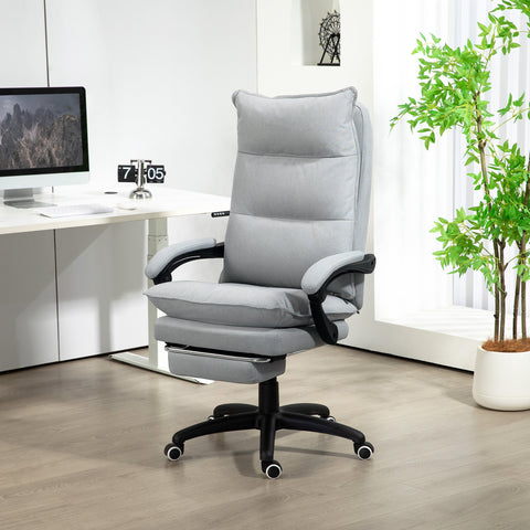 Rootz Massage Office Chair - Desk Chair - Ergonomic Swivel - Comfort & Support - 70cm x 62cm x 120-130cm,  Grey