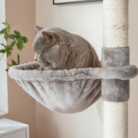 Rootz Cat Scratching Post - Climbing Tree - Interactive Cat Tower - Height 206cm - 2 Cozy Caves - Sisal Poles - 60cm x 50cm x 206cm